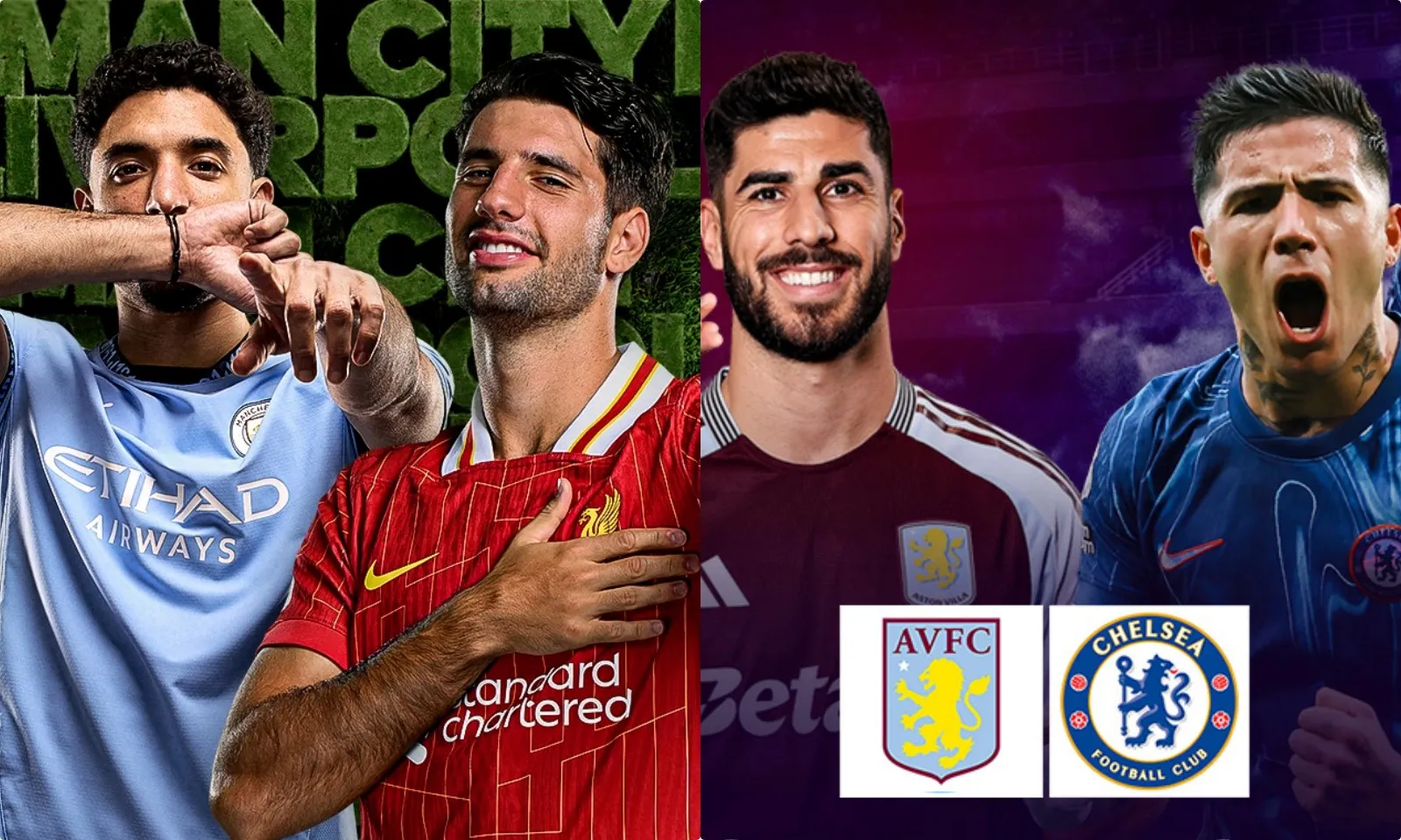 Lịch thi đấu Ngoại hạng Anh vòng 26: Man City vs Liverpool | Aston Villa vs Chelsea 