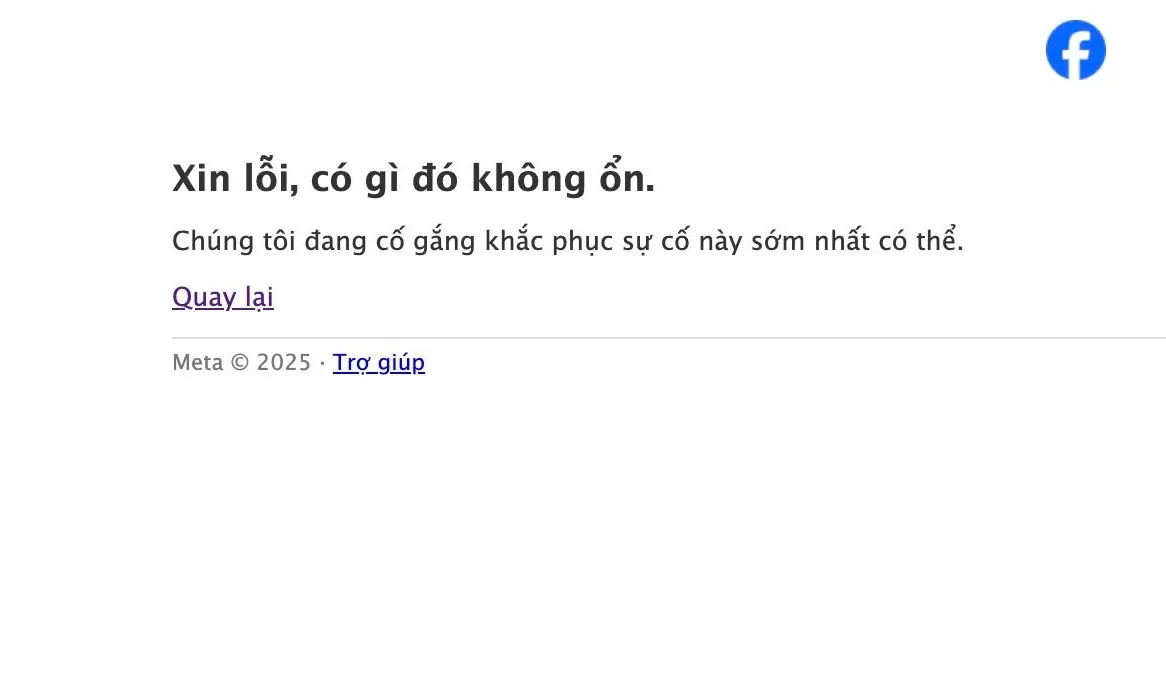 Sáng 27/2, Facebook sập toàn cầu - người dùng hoang mang