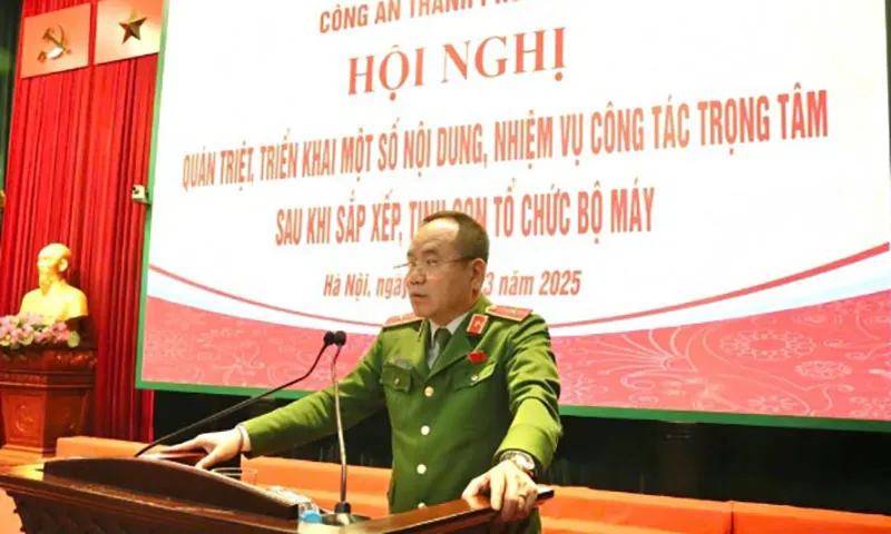 Thiếu tướng Nguyễn Thanh Tùng, Phó Giám đốc phụ trách điều hành Công an Hà Nội  Ảnh Công an cung cấp