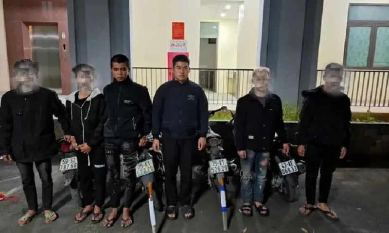 Các đối tượng tại cơ quan điều tra - Ảnh CACC