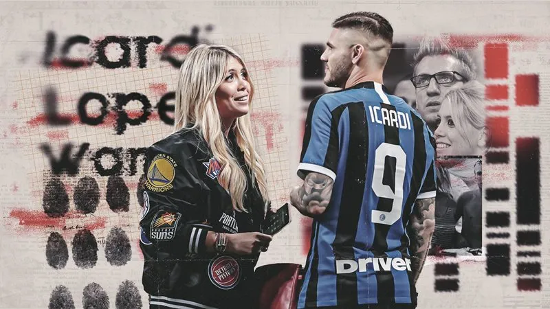 Wanda Nara và Mauro Icardi. Ảnh: Internet