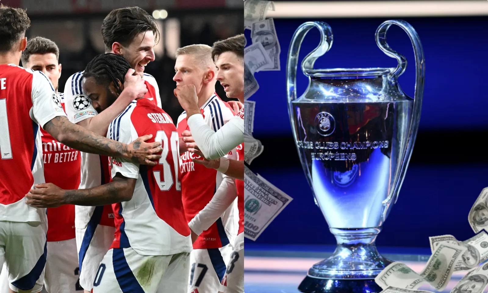 Arsenal bỏ túi hơn 100 triệu euro nhờ Champions League