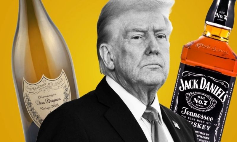 Ông Trump dọa áp thuế 200% lên rượu châu Âu