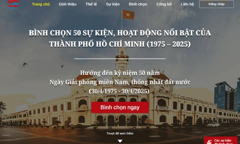 Người dân tham gia bình chọn 50 sự kiện, hoạt động nổi bật của TPHCM