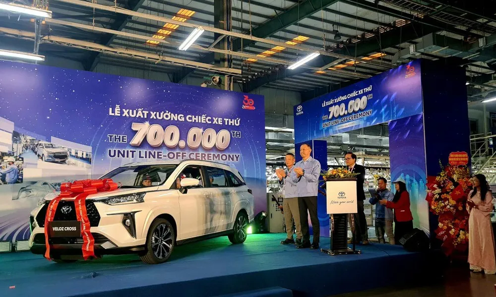 Toyota Việt Nam đạt mốc 700.000 xe sản xuất, hướng đến kỷ niệm 30 năm hoạt động