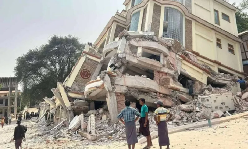 Động đất kinh hoàng ở Myanmar: Số người thiệt mạng tăng lên gần 1.700 người
