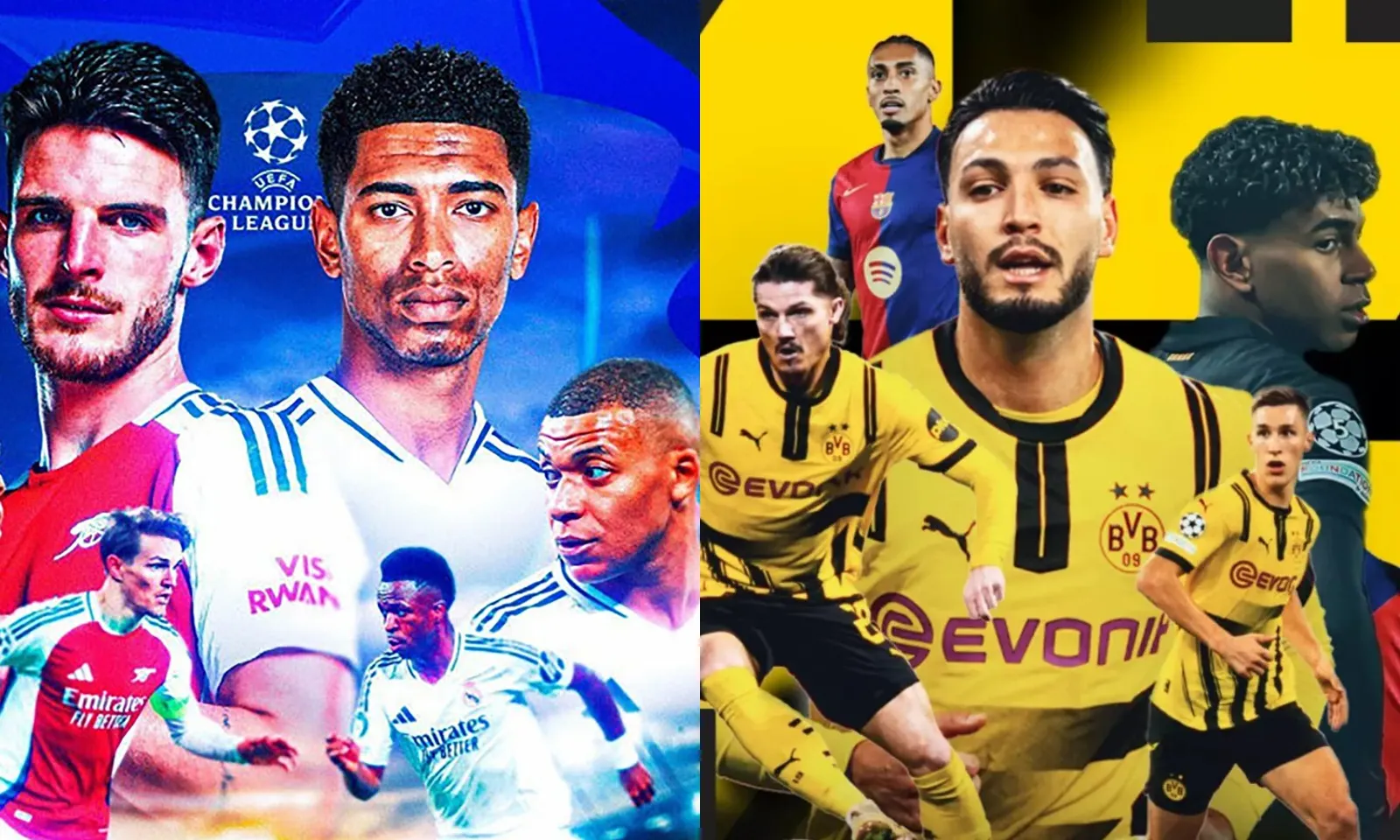 Lịch thi đấu lượt đi Tứ kết Champions League: Arsenal vs Real Madrid | Barca vs Dortmund