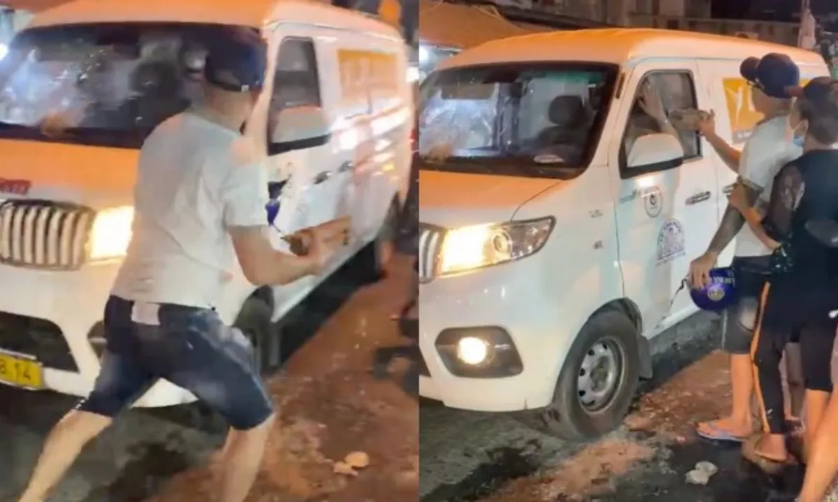 Công an tạm giữ người đàn ông đập phá ô tô ở TPHCM