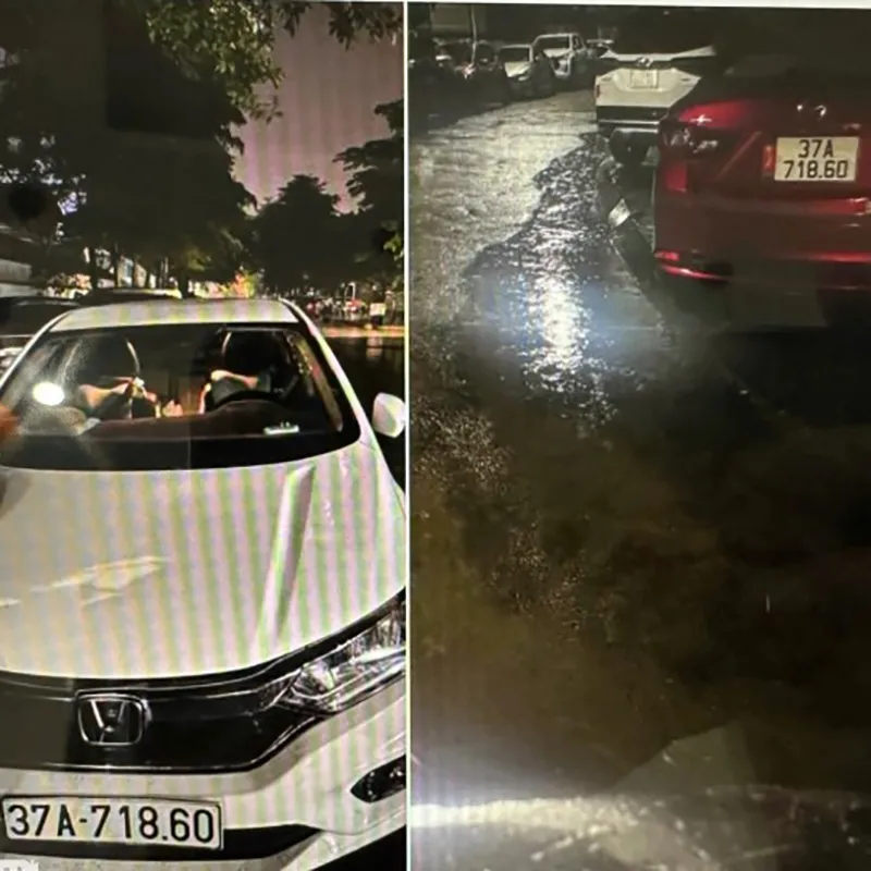 Hai xe có biển số giống nhau ở Nghệ An