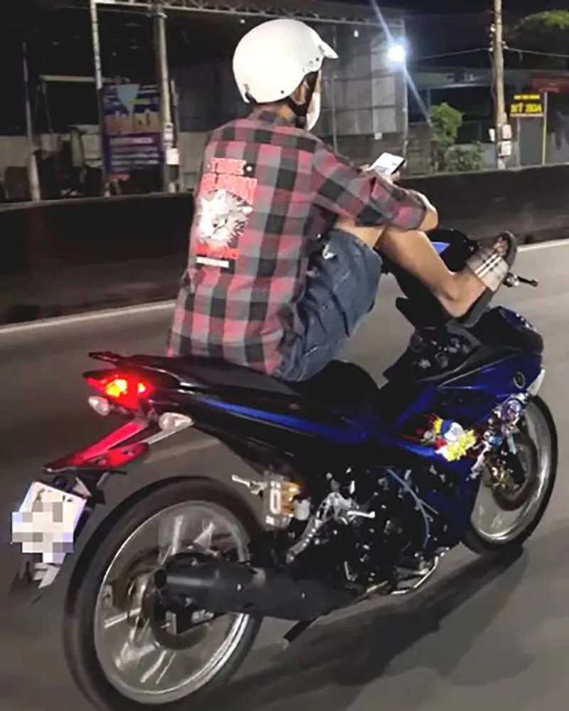 Hành vi vi phạm của Luân Ảnh cắt từ clip