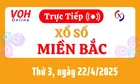 XSMB 22/4, Trực tiếp xổ số miền Bắc thứ 3 ngày 22/4/2025