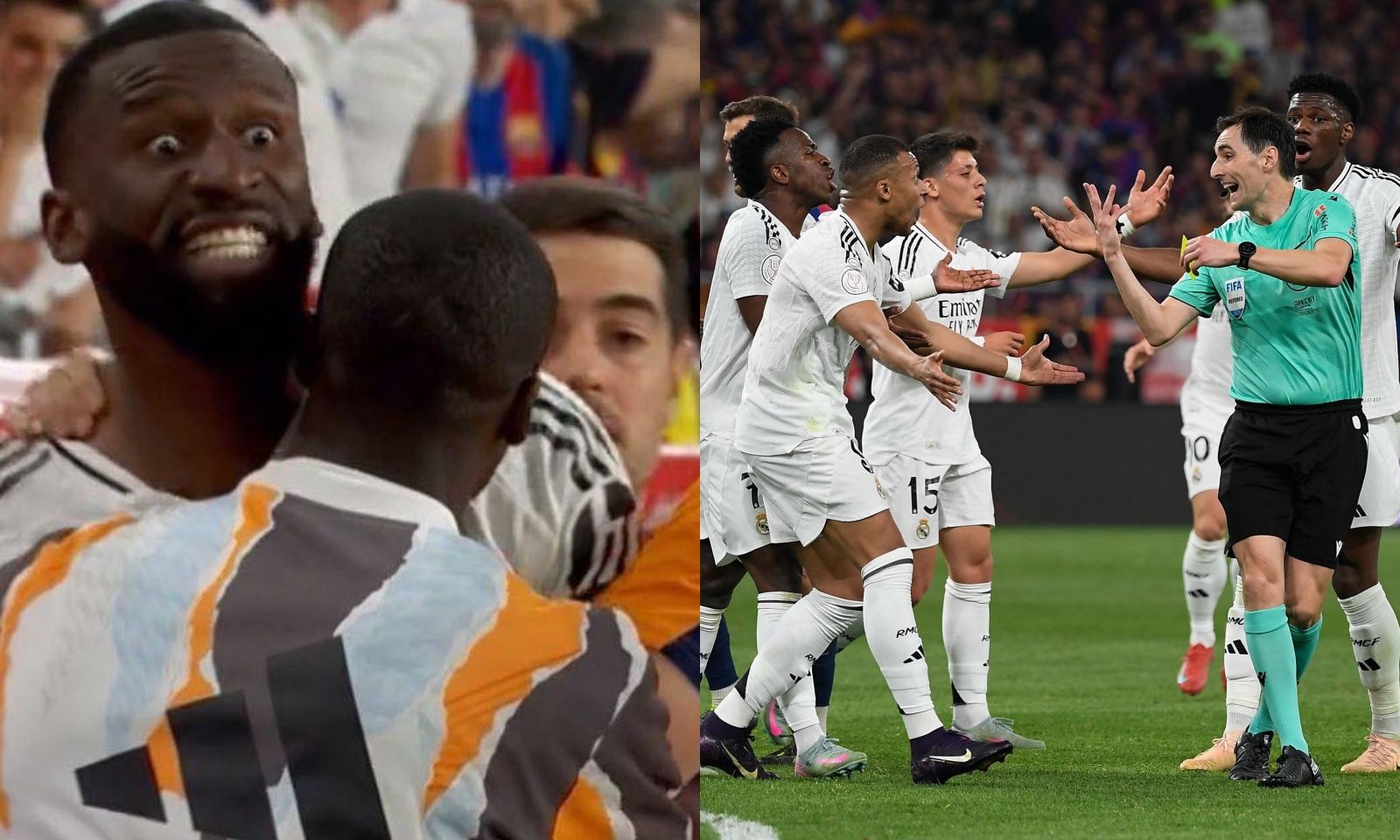 CHOÁNG! Thua Barca, sao Real Madrid ném vật thể lạ vào trọng tài