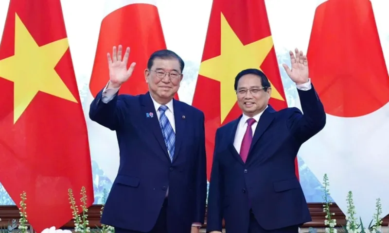 Thủ tướng Phạm Minh Chính hội đàm với Thủ tướng Nhật Bản Ishiba Shigeru
