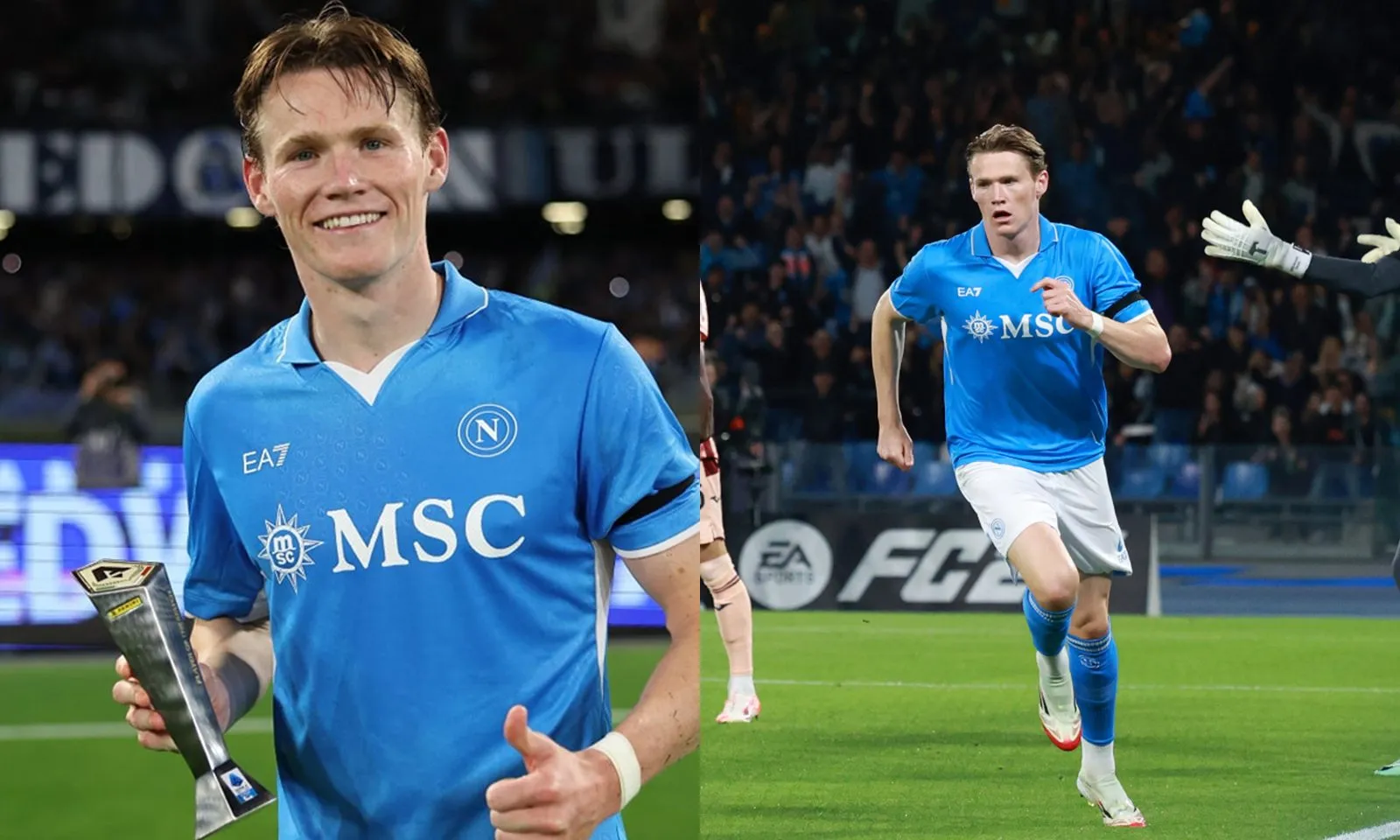 McTominay rực sáng, Napoli vượt mặt Inter chiếm ngôi đầu Serie A