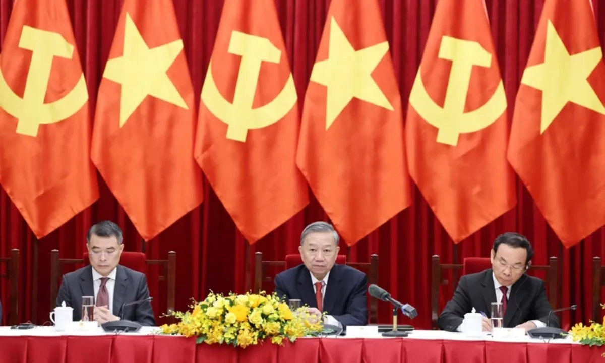 Tổng Bí thư Tô Lâm tiếp Trưởng đoàn các chính đảng các nước