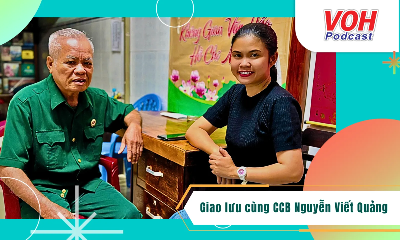 Giao lưu cùng CCB Nguyễn Viết Quảng về hành trình đi tìm hài cốt các Liệt sĩ