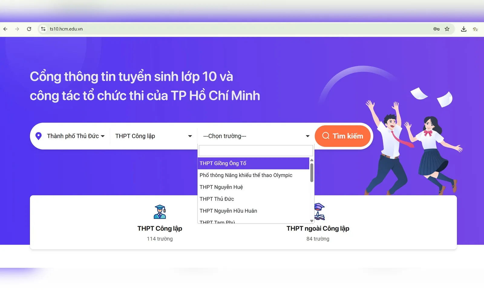 Hôm nay thí sinh TPHCM bắt đầu đăng ký nguyện vọng lớp 10