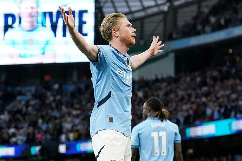 Kevin De Bruyne ghi bàn thắng duy nhất giúp Man City vượt qua Wolves. Ảnh: Internet