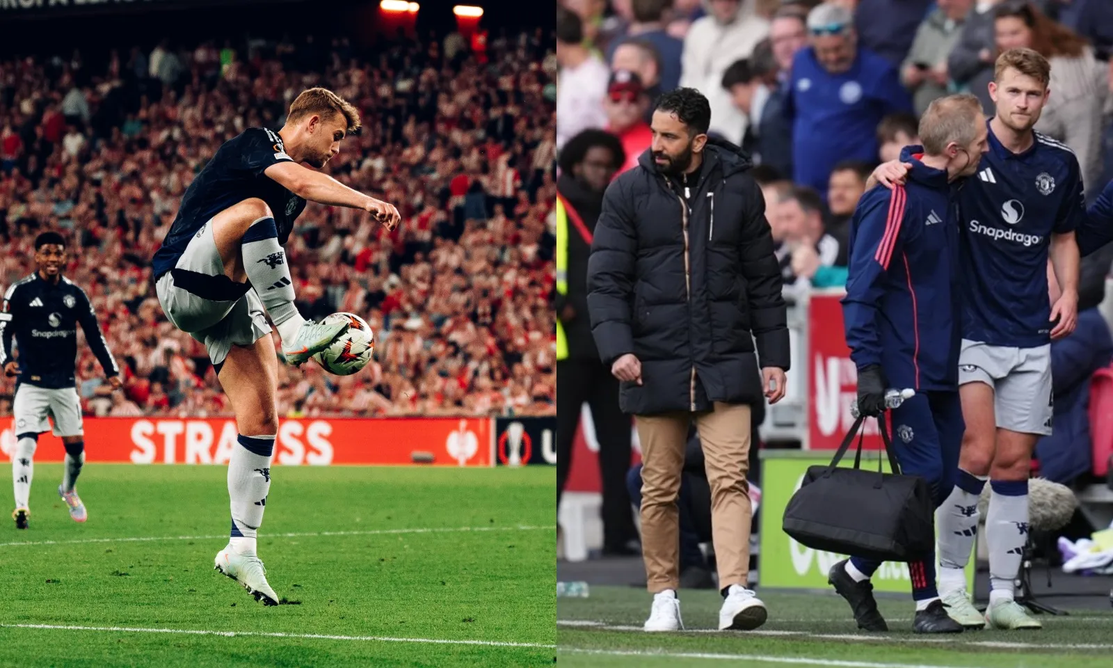 De Ligt dính chấn thương mới, rời sân ngay phút 35