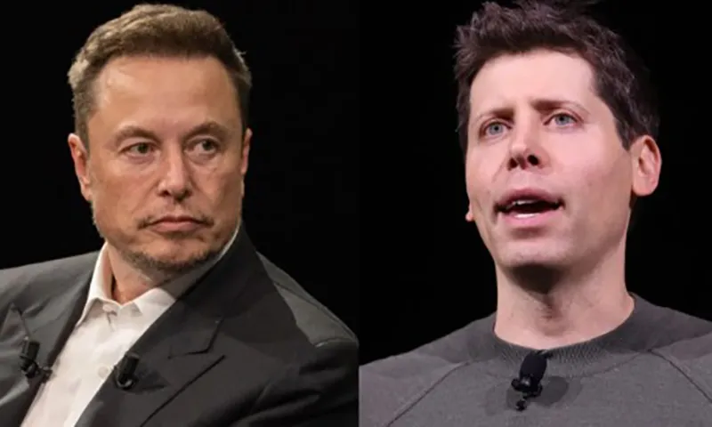Elon Musk (trái) và Sam Altman Ảnh Getty Images