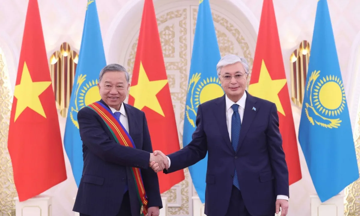 Tổng Bí thư Tô Lâm nhận Huân chương Hữu nghị hạng nhất của Kazakhstan