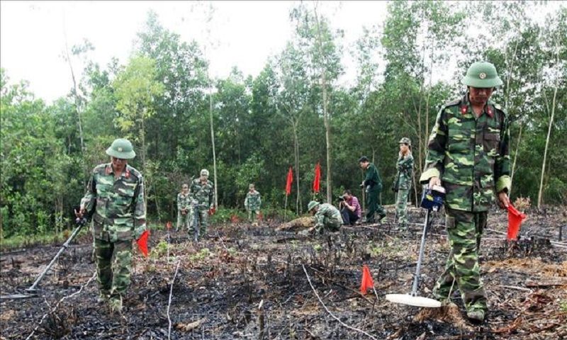 Việt Nam còn khoảng 18,71% diện tích lãnh thổ bị ô nhiễm bởi bom mìn sau chiến tranh