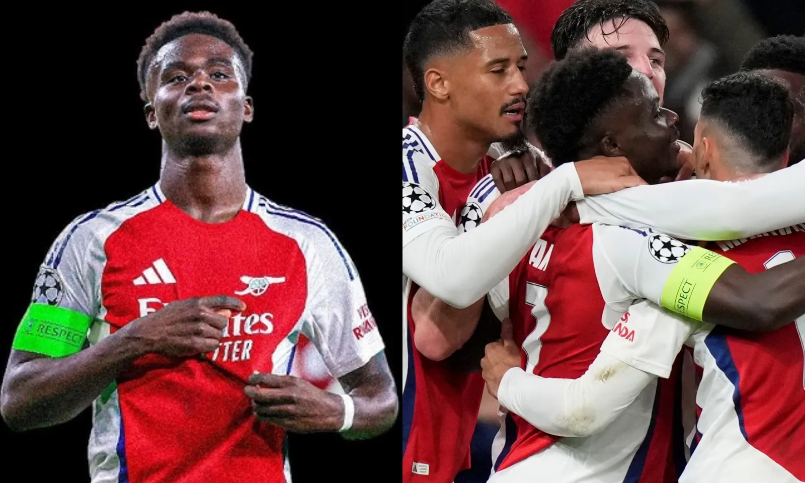 Saka nhấn mạnh bí kíp đánh bại PSG đến toàn đội Arsenal