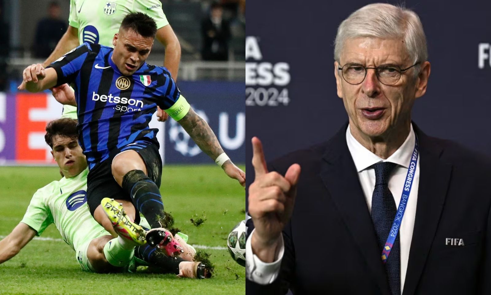Wenger tố trọng tài xử ép Barca