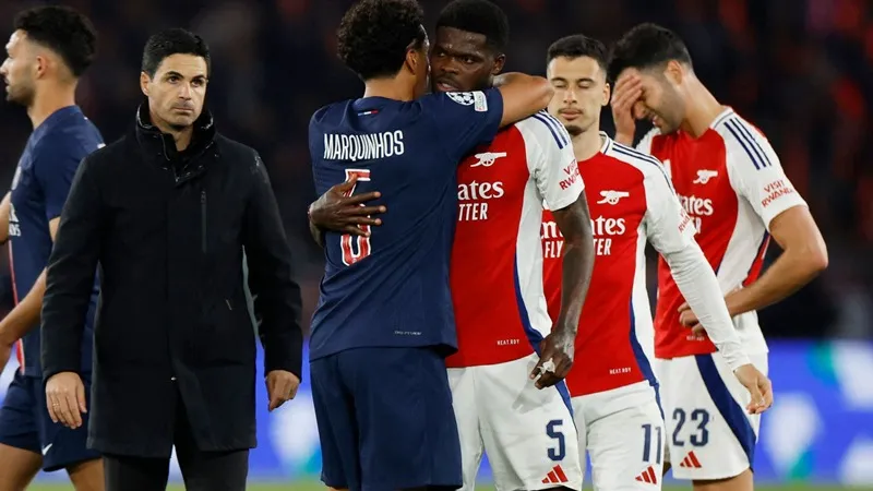 Arsenal dừng bước trước PSG. Ảnh: Internet