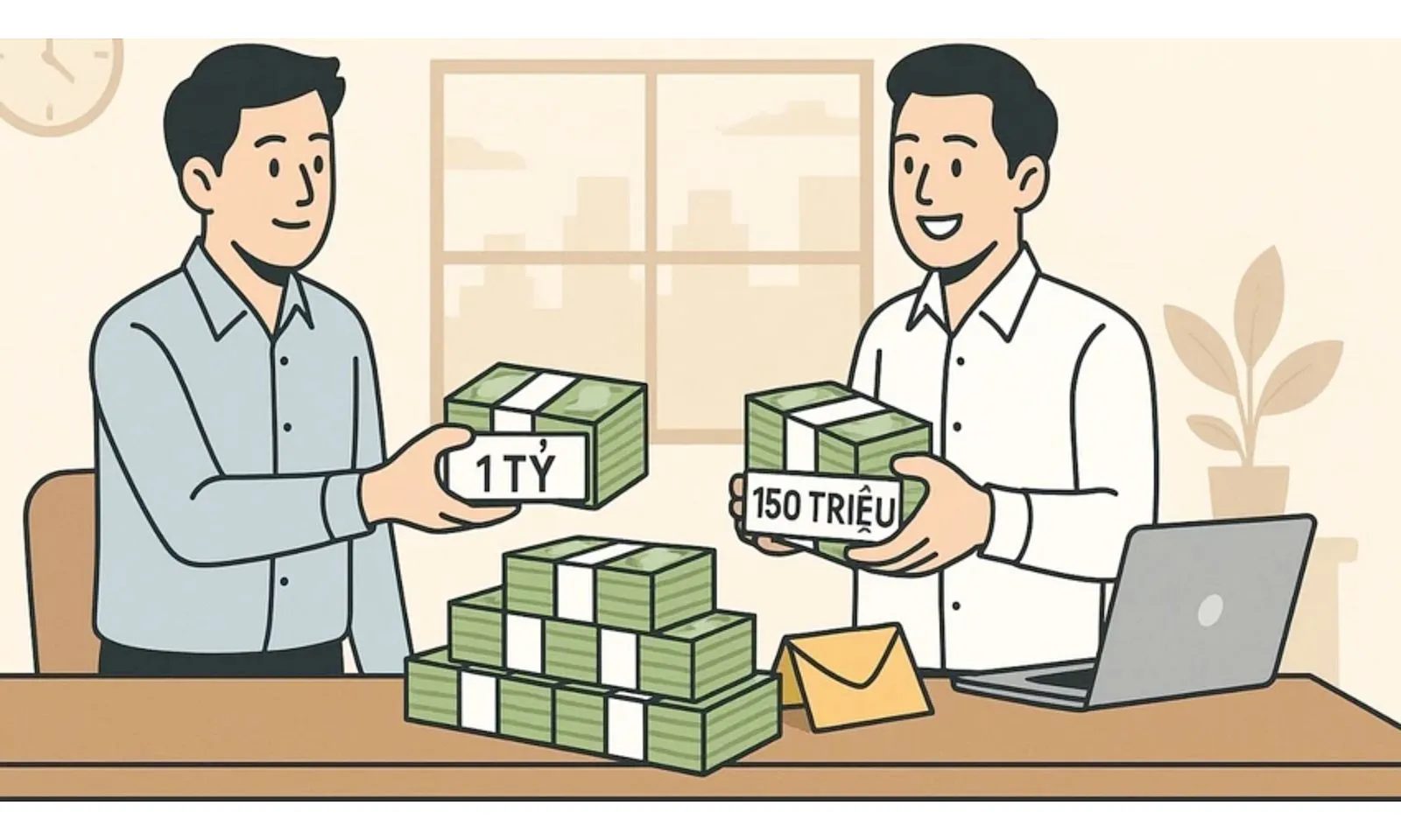 Cho vay nặng lãi với lãi suất 15% mỗi ngày