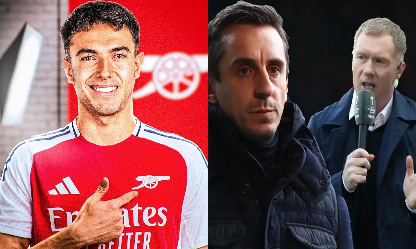 Neville tranh cãi với Paul Scholes vì tân binh Arsenal