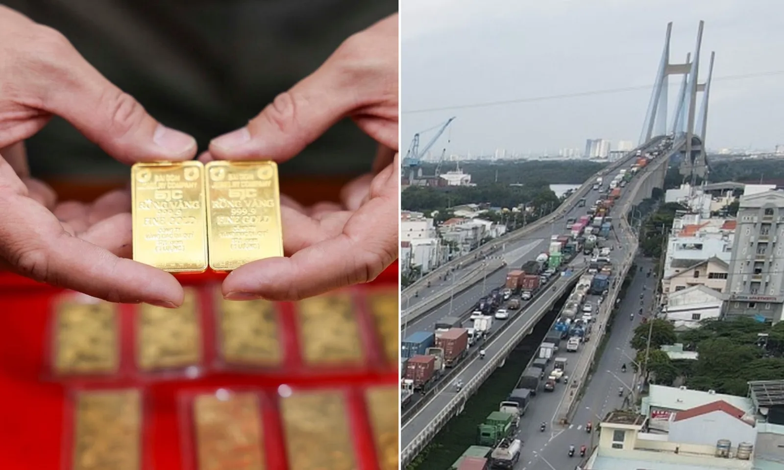 Điểm tin chiều 15/5: Vàng miếng giảm 1,8 triệu đồng/lượng | Tổ chức lại giao thông trên cầu Phú Mỹ