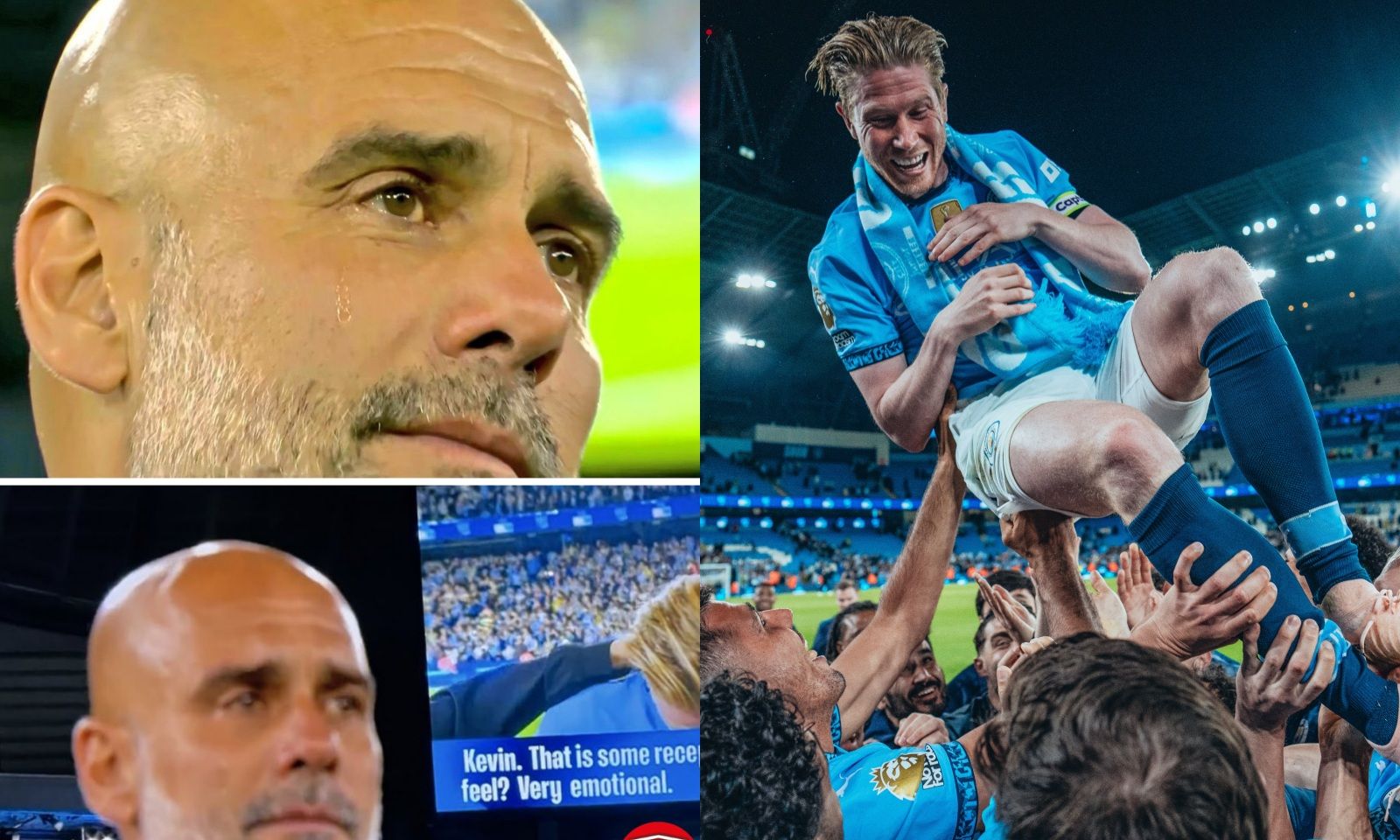 Pep Guardiola rơi lệ vì De Bruyne, Man City chính thức thông báo dựng tượng