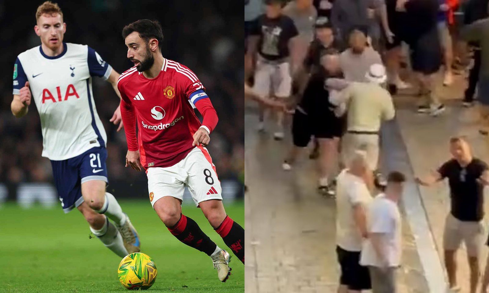 CĐV MU và Tottenham tẩn nhau trước trận Chung kết Europa League