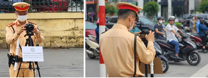 CSGT ghi hình công khai nhằm răn đe người vi phạm.
