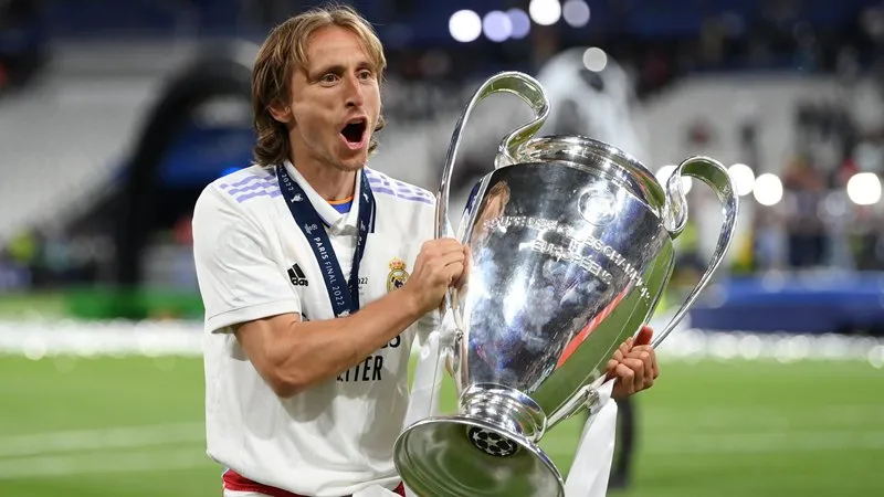 Modric giành được rất nhiều danh hiệu cao quý trong đó có Champions League. Ảnh: Internet