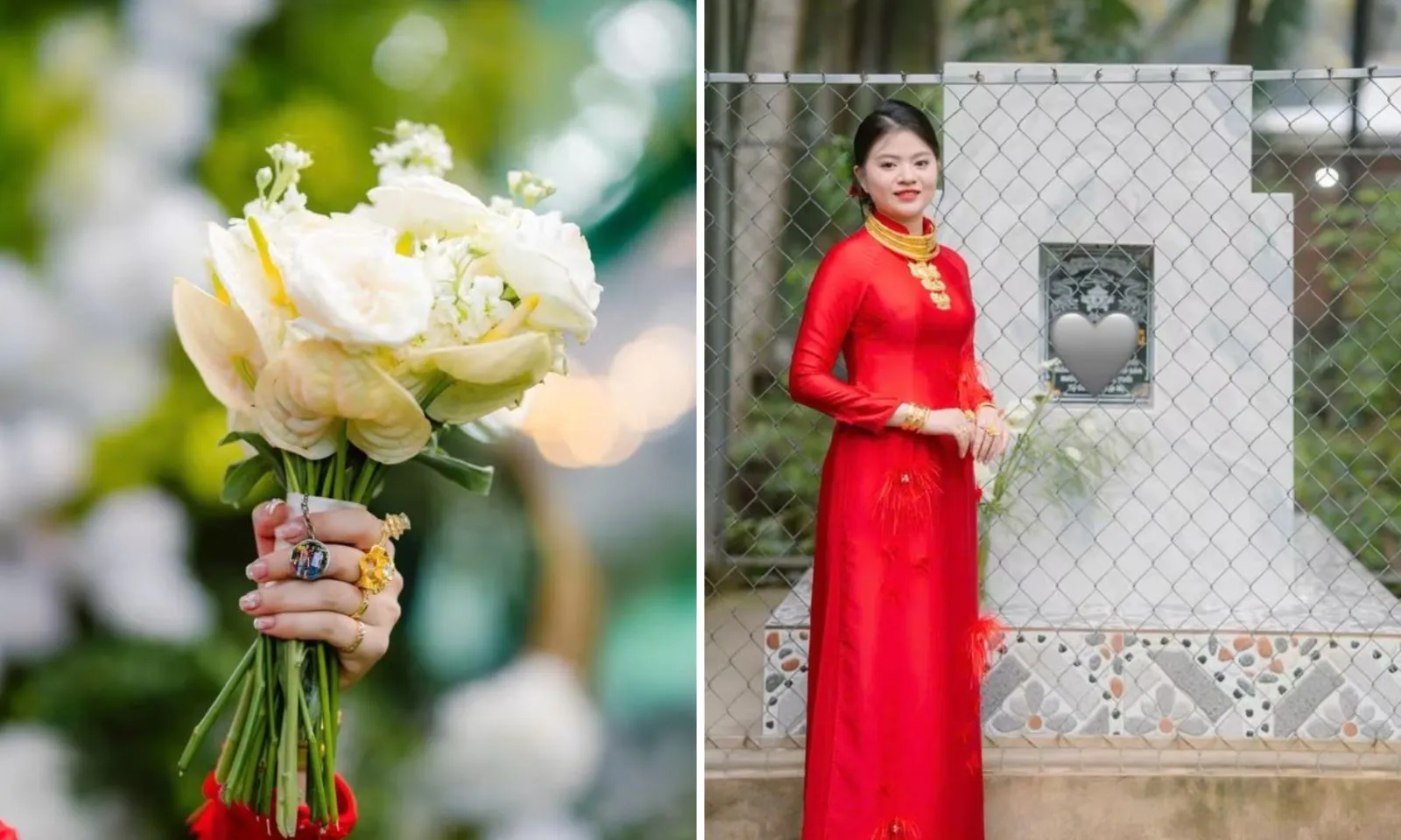 Cô dâu chụp ảnh cưới bên ngôi mộ và câu chuyện thắt lòng phía sau