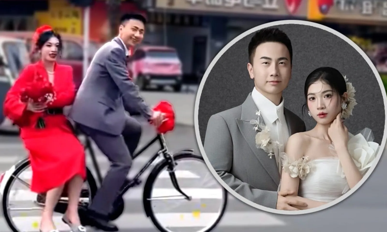 Cặp đôi rước dâu bằng xe đạp được cộng đồng mạng rầm rộ chúc phúc