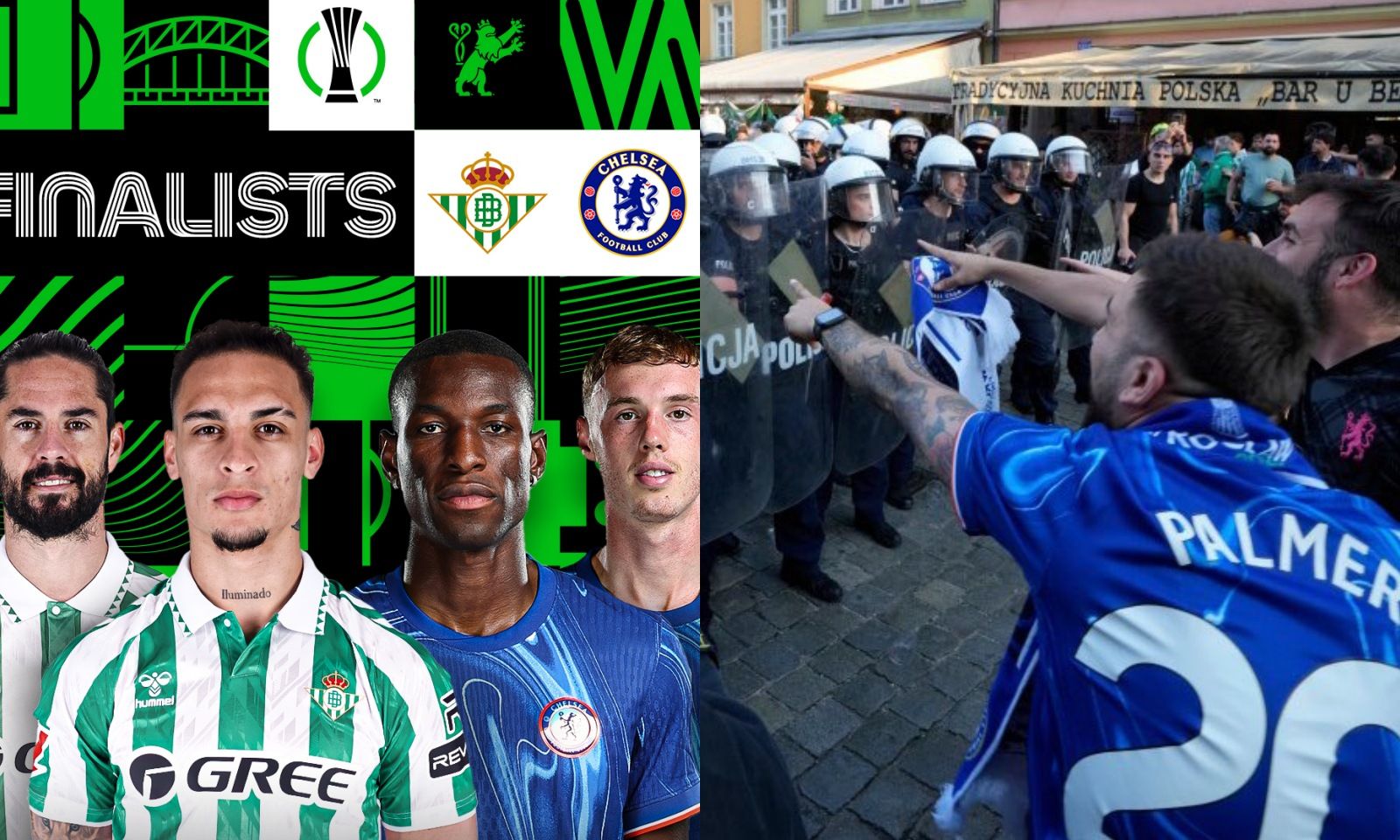Hỗn chiến xảy ra trước thềm Chung kết giữa Chelsea và Real Betis