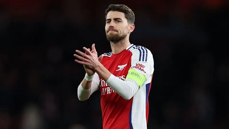 Jorginho nói lời chia tay Arsenal. Ảnh: Internet