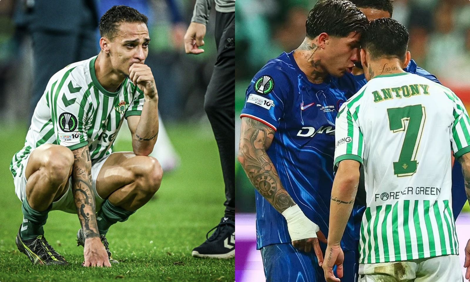 Antony húc đầu sao Chelsea, khóc sướt mướt Sancho phải an ủi