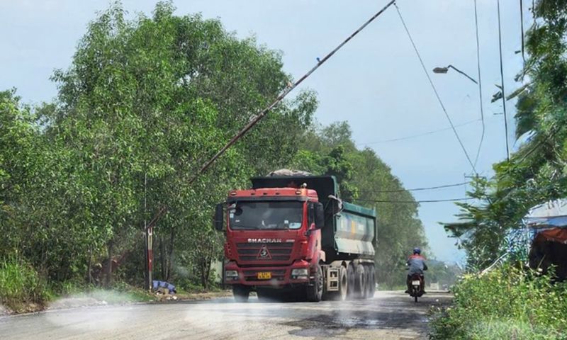 Thanh barie chắn đường thu phí xe tải ở Đồng Nai đã được tháo dỡ