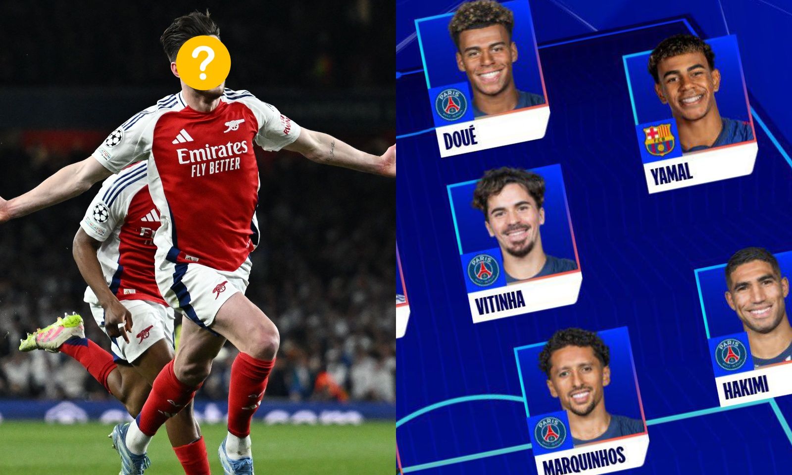 Đội hình tiêu biểu Champions League 2024-2025: Sao Arsenal gây tranh cãi | Đôi cánh Barca huỷ diệt