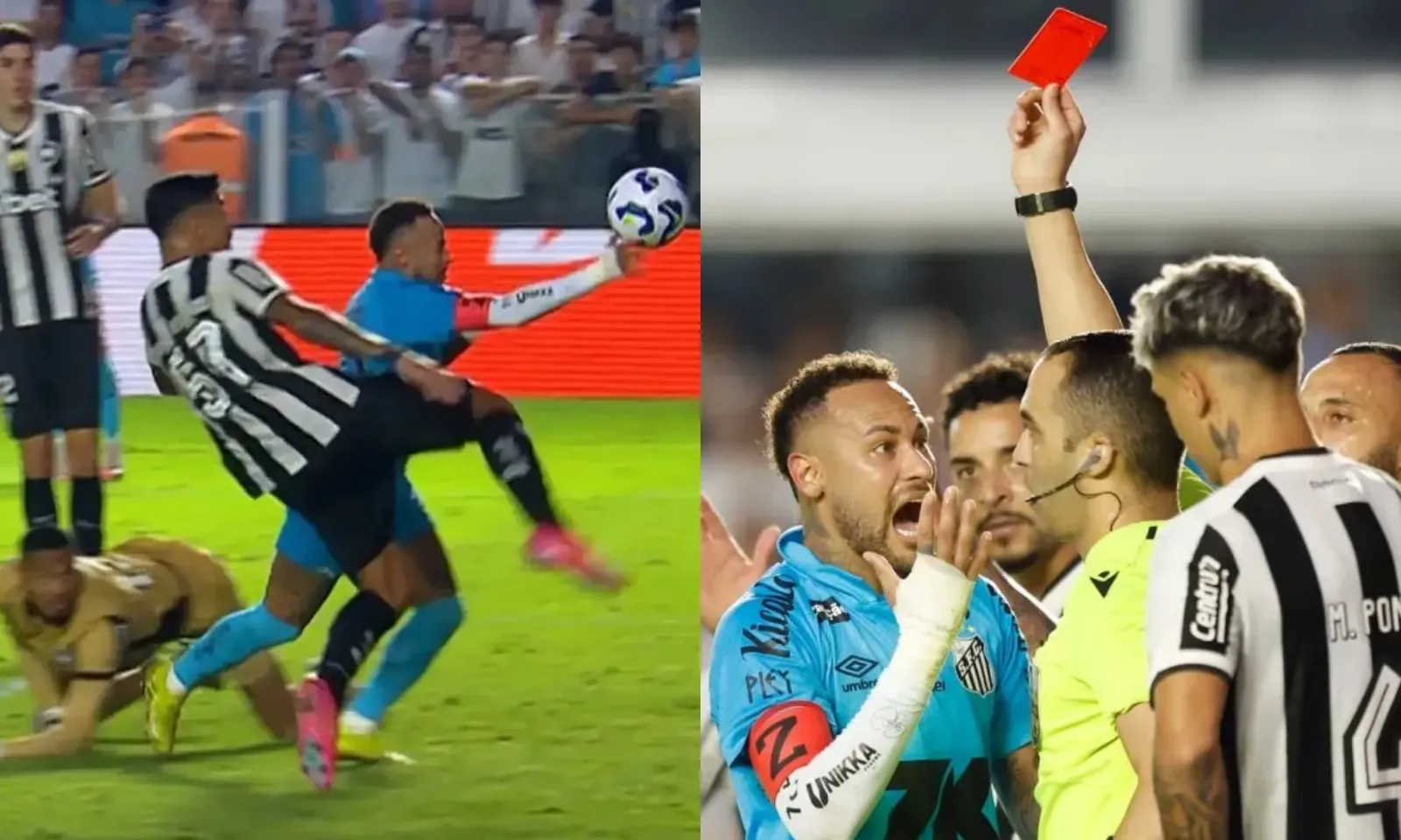 Tái hiện Bàn tay của Chúa, Neymar bị đuổi khỏi sân