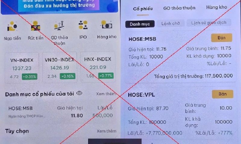 Hà Nội: Sập bẫy chứng khoán “siêu lợi nhuận”, một phụ nữ mất trắng 4 tỷ đồng