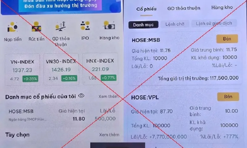 Hà Nội: Sập bẫy chứng khoán “siêu lợi nhuận”, một phụ nữ mất trắng 4 tỷ đồng