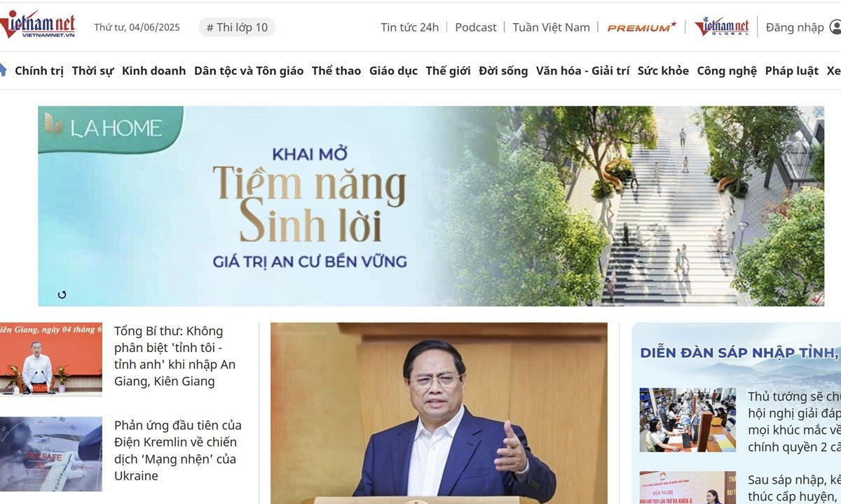 Chuyển báo Vietnamnet về trực thuộc Bộ Dân tộc và Tôn giáo