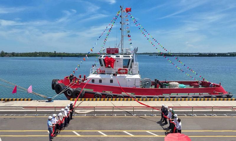 Cảng biển Chu Lai đưa vào vận hành một tàu lai dắt mới