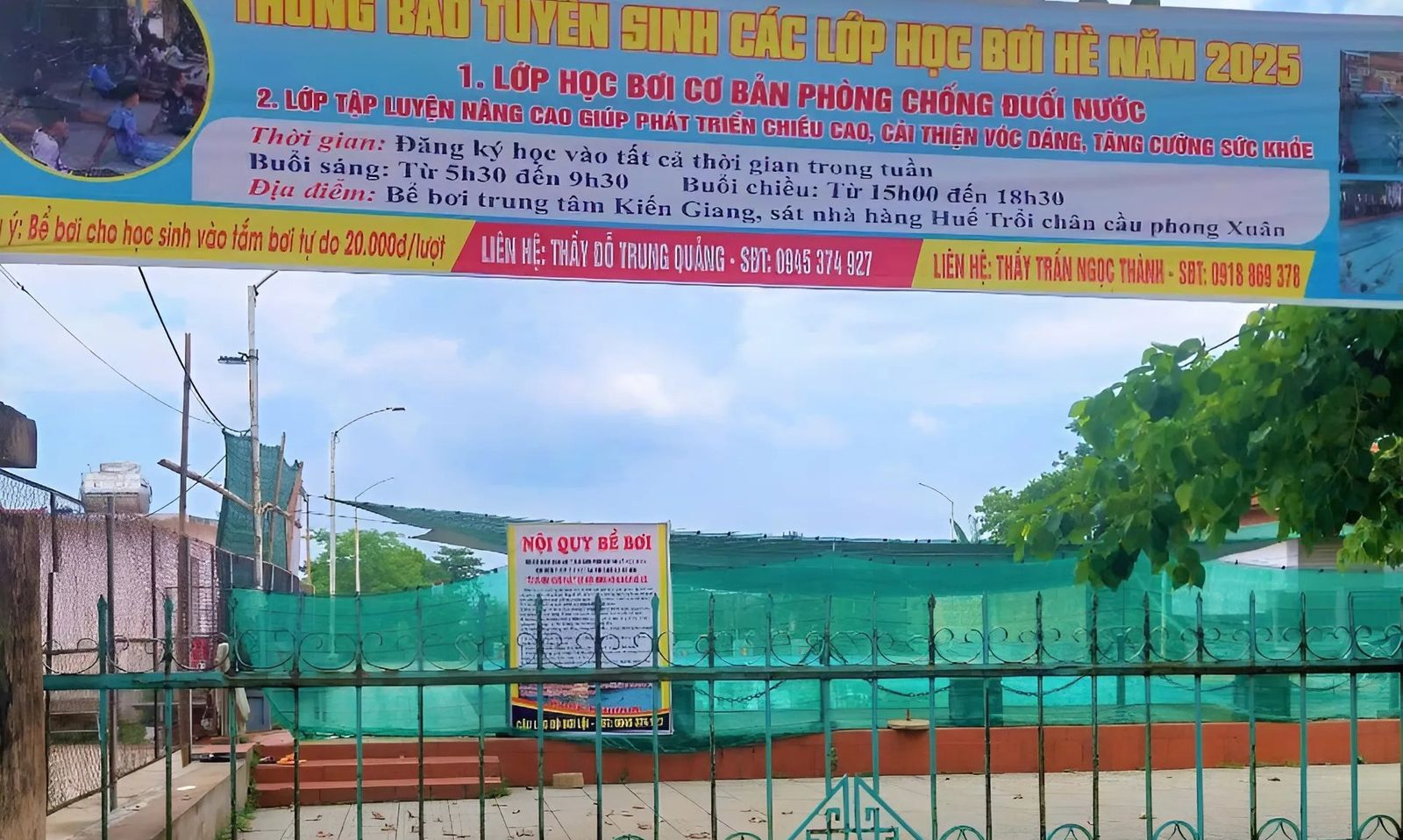 Quảng Bình: Một học sinh bất tỉnh khi đang bơi tại hồ bơi