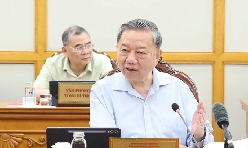 Tổng Bí thư Tô Lâm yêu cầu sắp xếp bố trí cán bộ không để phát sinh vấn đề nội bộ